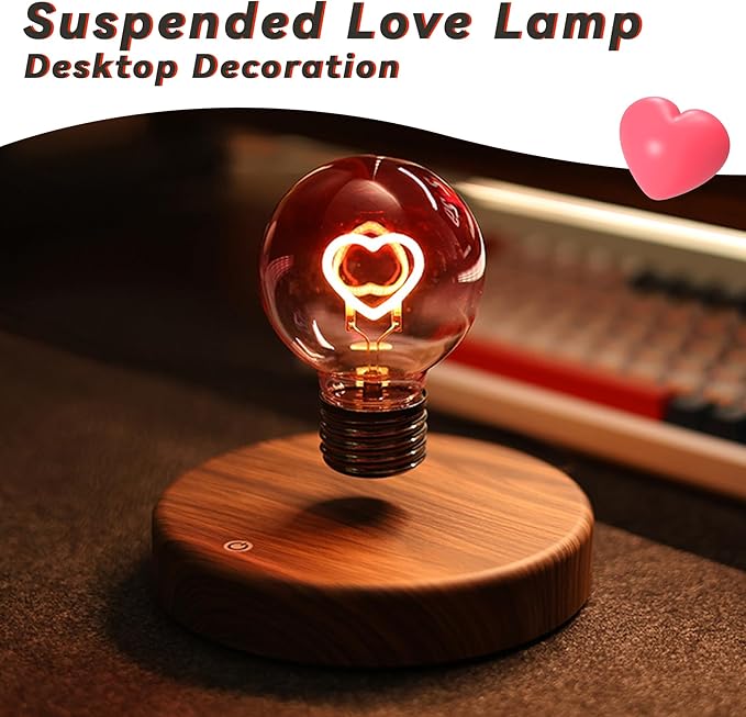 Levitating Heart LED Bulb Lamp © - Zambeel