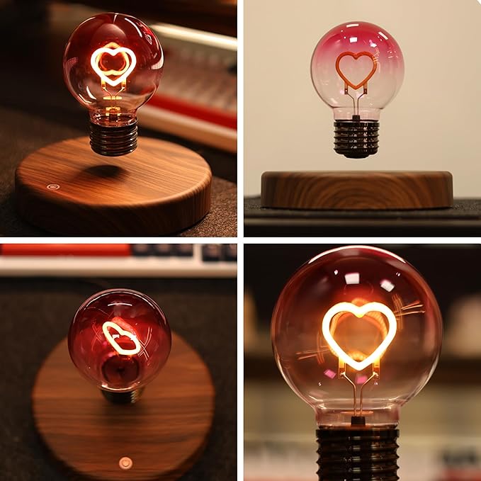 Levitating Heart LED Bulb Lamp © - Zambeel