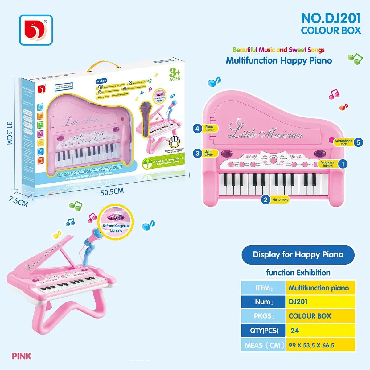 Little American - Multifunction Happy Piano - Zambeel