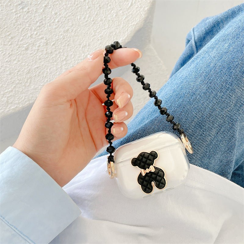 Little Black Bear Binaural Wireless Earphone Silicone Protective Case - Zambeel