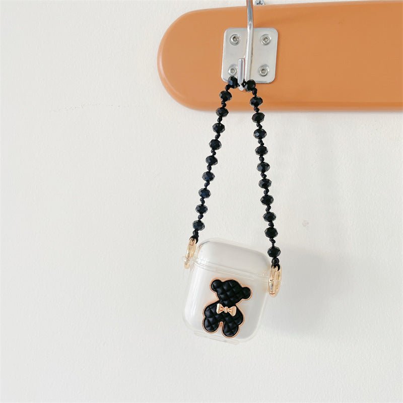 Little Black Bear Binaural Wireless Earphone Silicone Protective Case - Zambeel