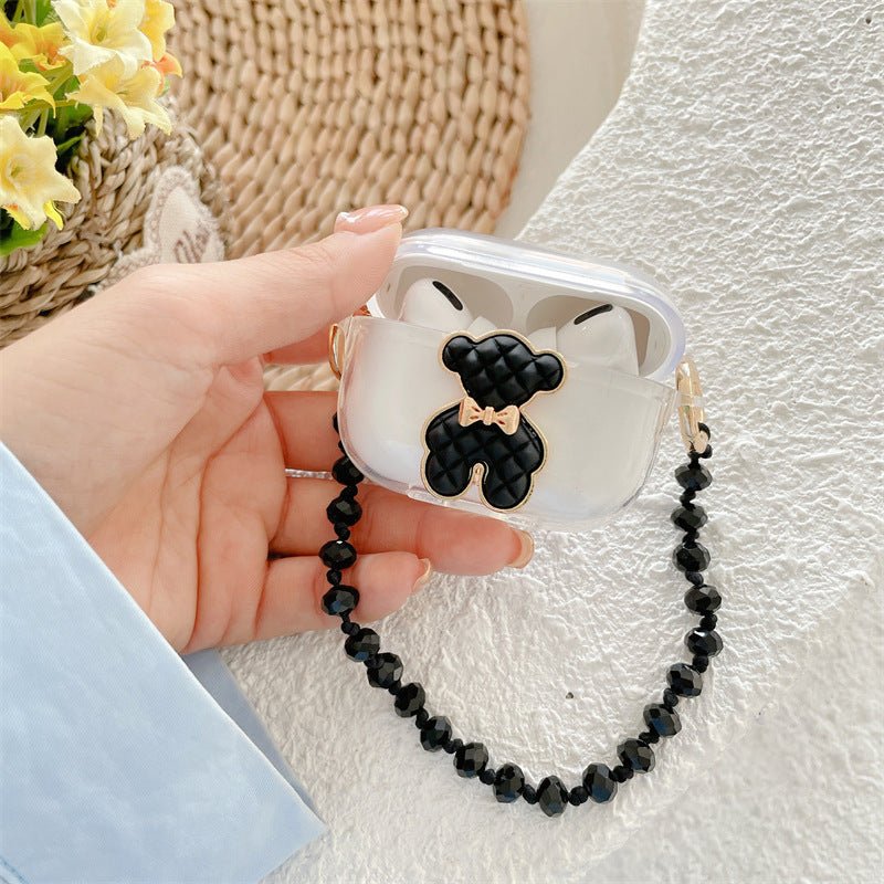 Little Black Bear Binaural Wireless Earphone Silicone Protective Case - Zambeel