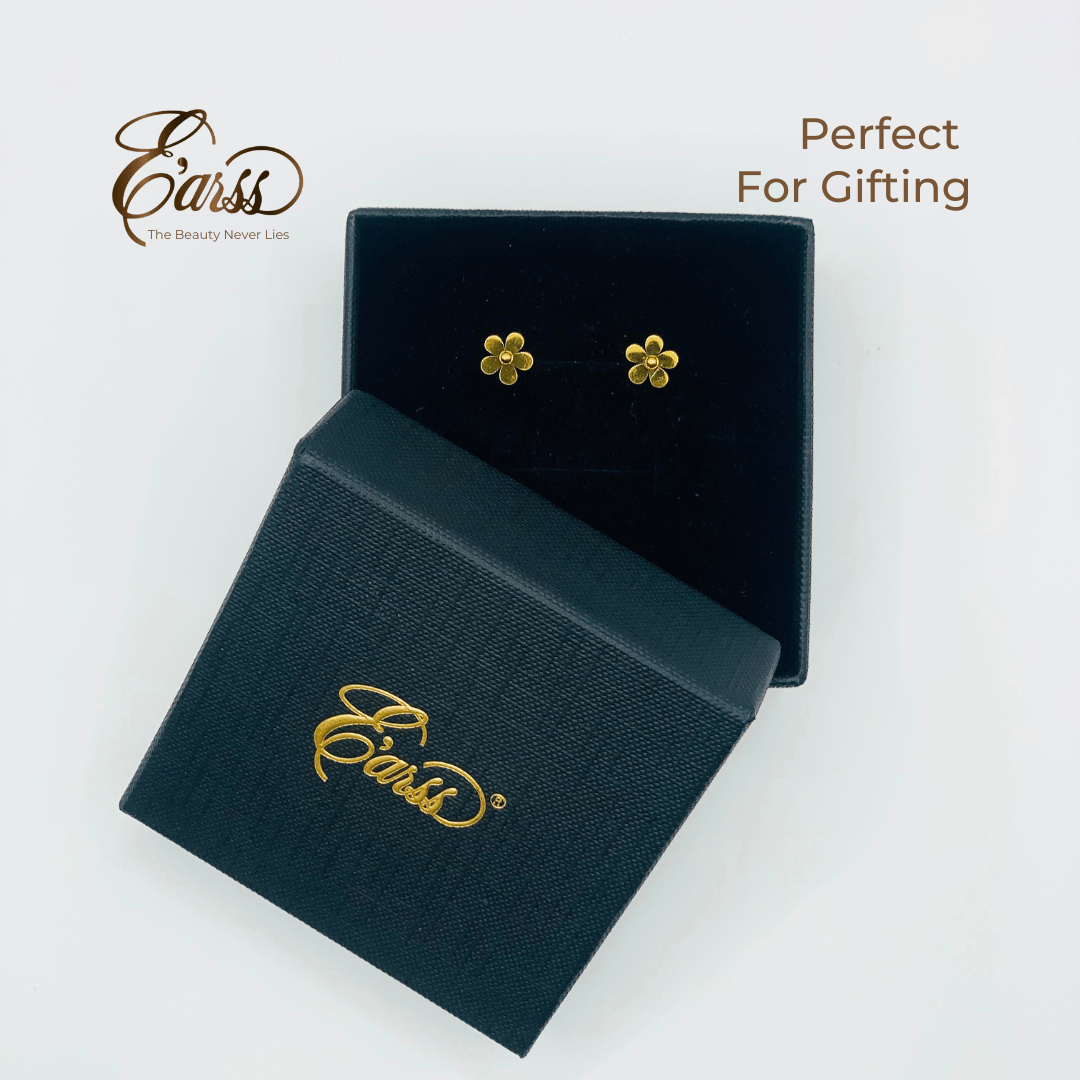Little Flower Stud | Stainless Steel | 18K Gold Plated - Zambeel