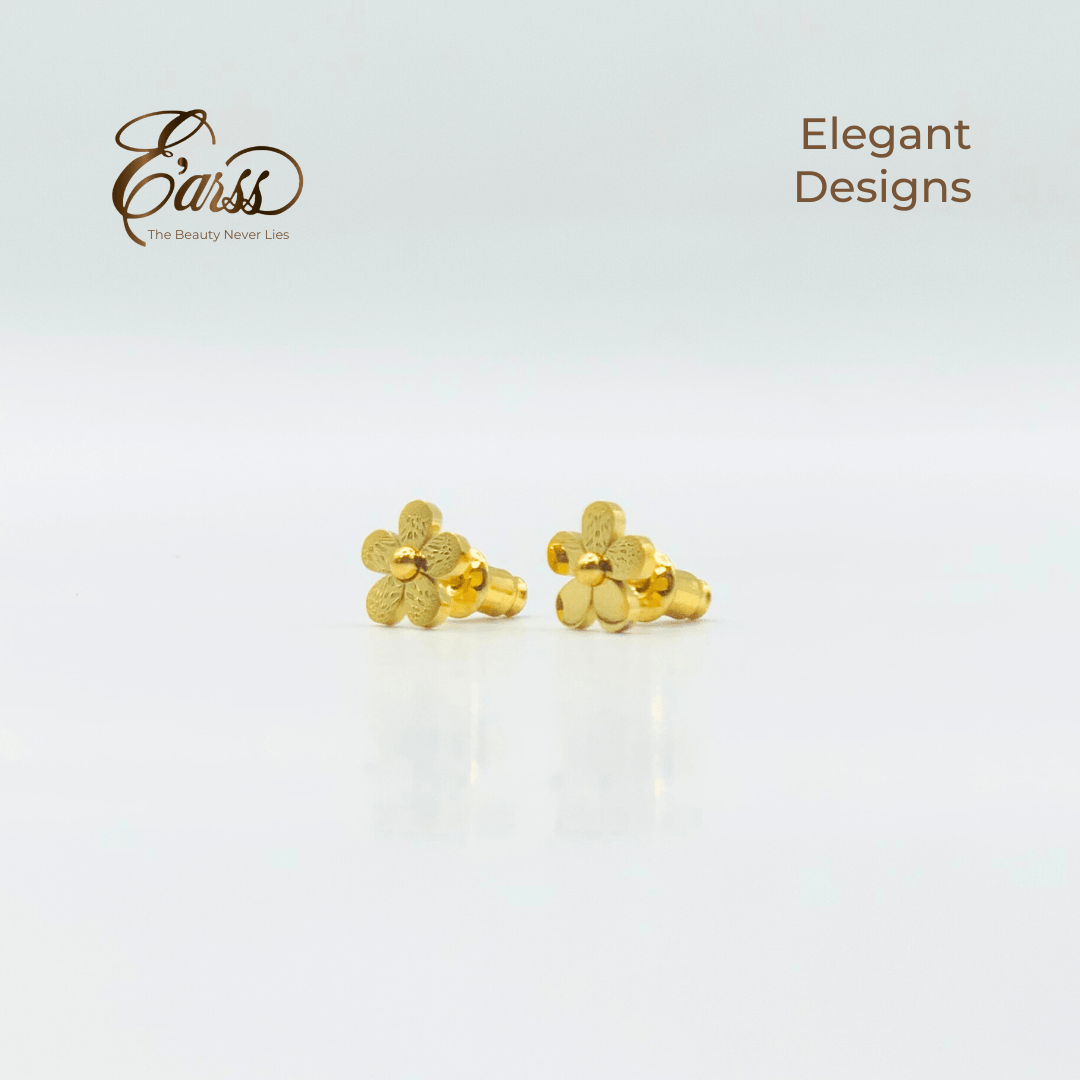 Little Flower Stud | Stainless Steel | 18K Gold Plated - Zambeel