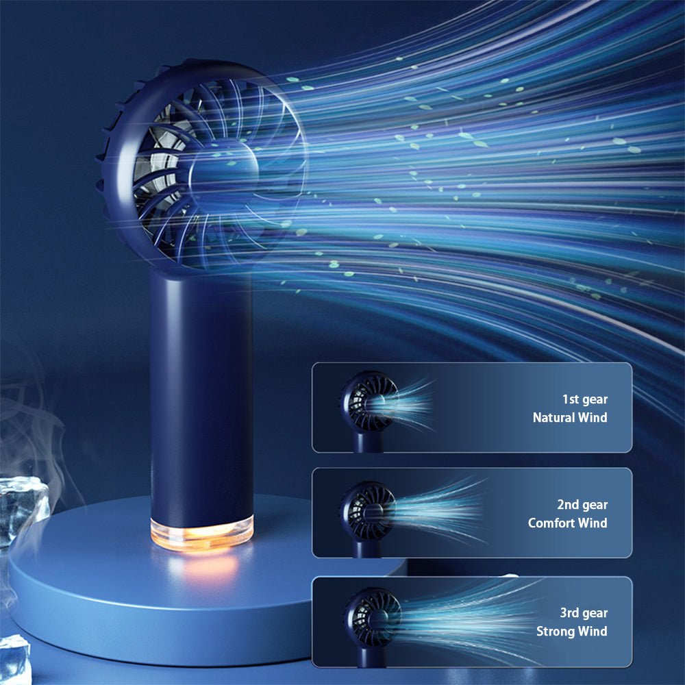 Little Hornet Handheld Mini Electric Fan Portable Charging With Small Lamp - Zambeel