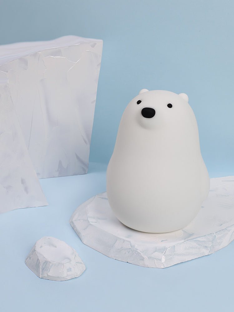 Little White Bear Pat Light Silicone Soft Light Sleep Light Night Light - Zambeel