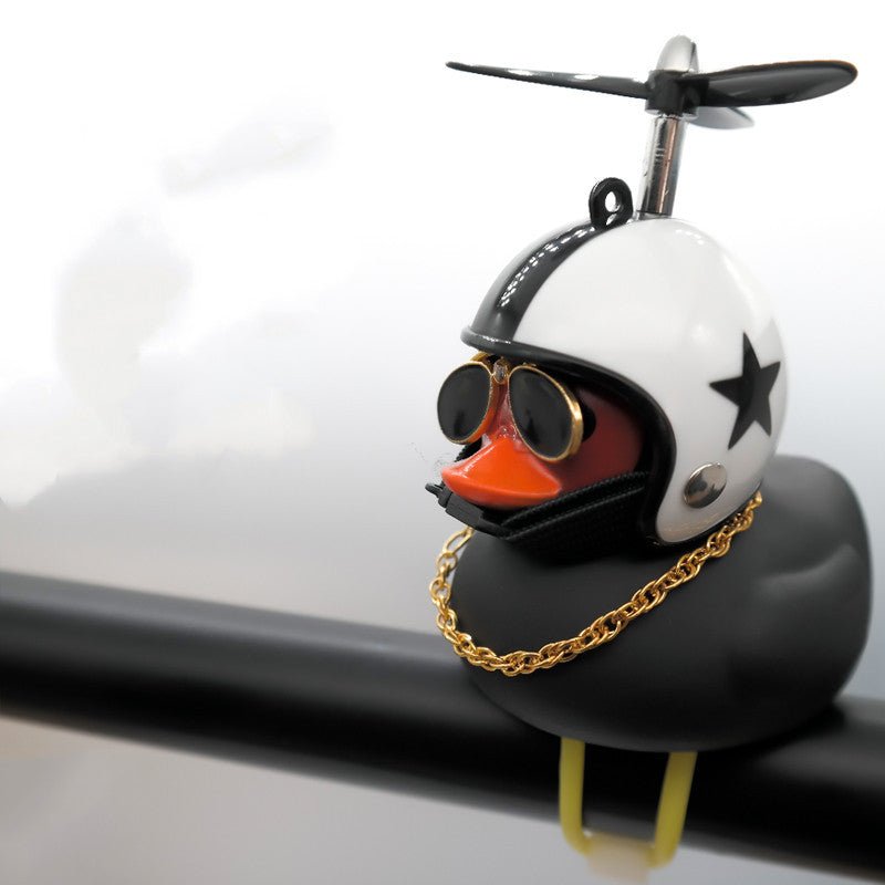 Little Yellow Duck Electric Vehicle Self - Propelled Motorcycle Ornaments - Zambeel