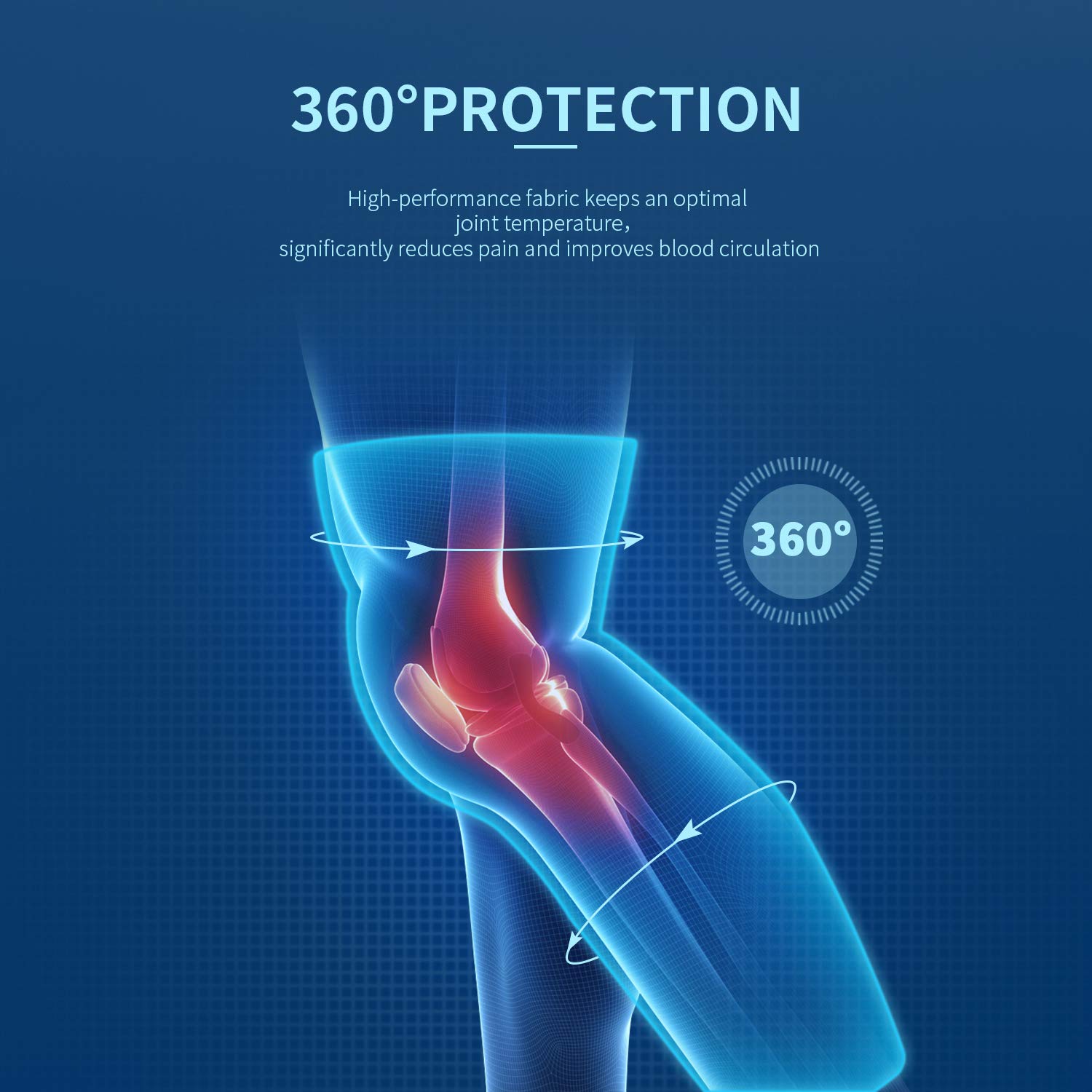 Long Compression Knee Sleeve Brace - Zambeel