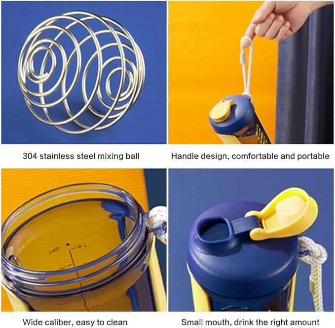 LORDEX - Qavi Premium Shaker Bottle with Rope Handle - Zambeel