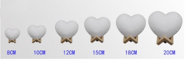 Love Night Light Valentine'S Day Heart - Shaped Moon Light - Zambeel