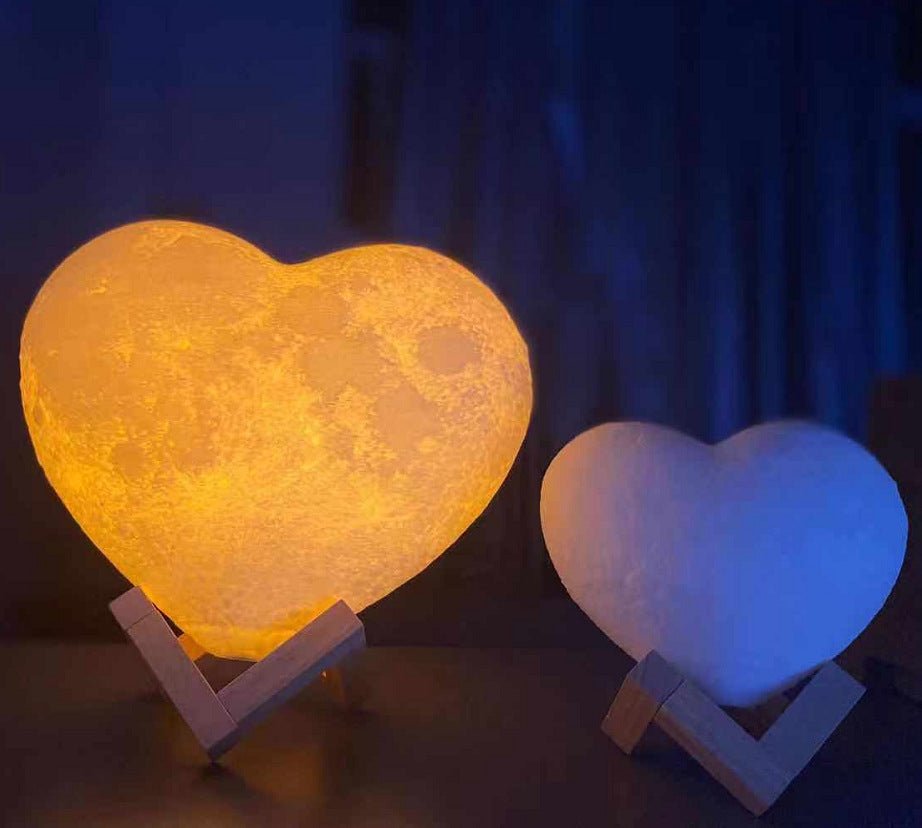 Love Night Light Valentine'S Day Heart - Shaped Moon Light - Zambeel
