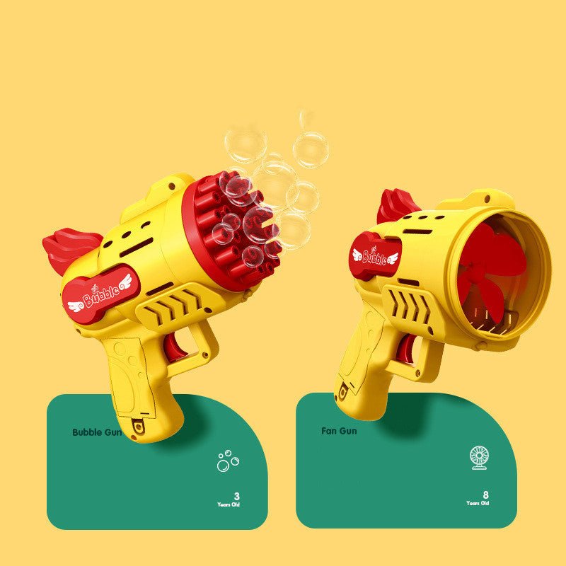 Luminous Bubble Gun Gatling Electric Children's Small Toys - Zambeel