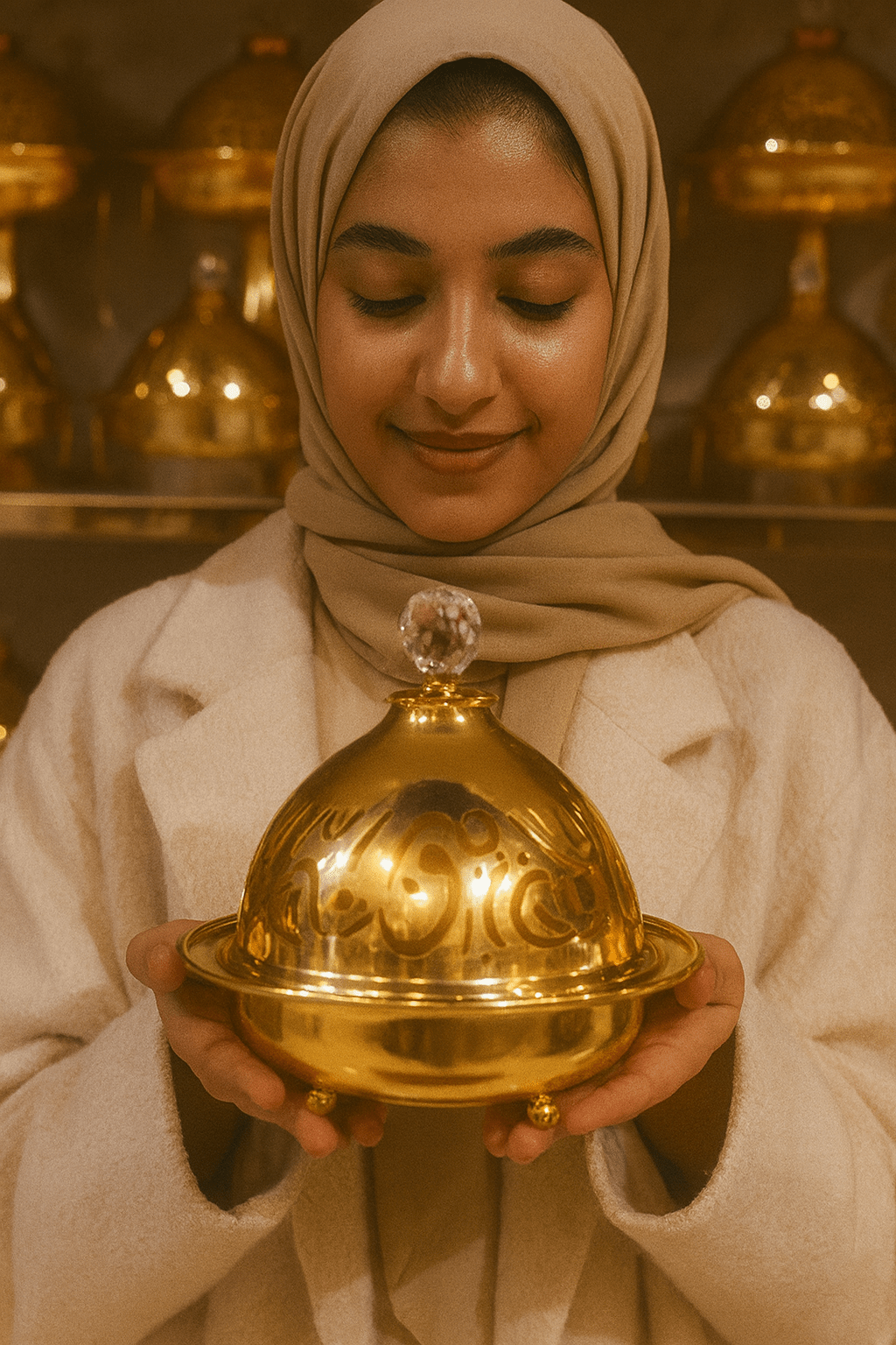 Luxury Arabic - Inspired Gold Food Warmer © - Zambeel