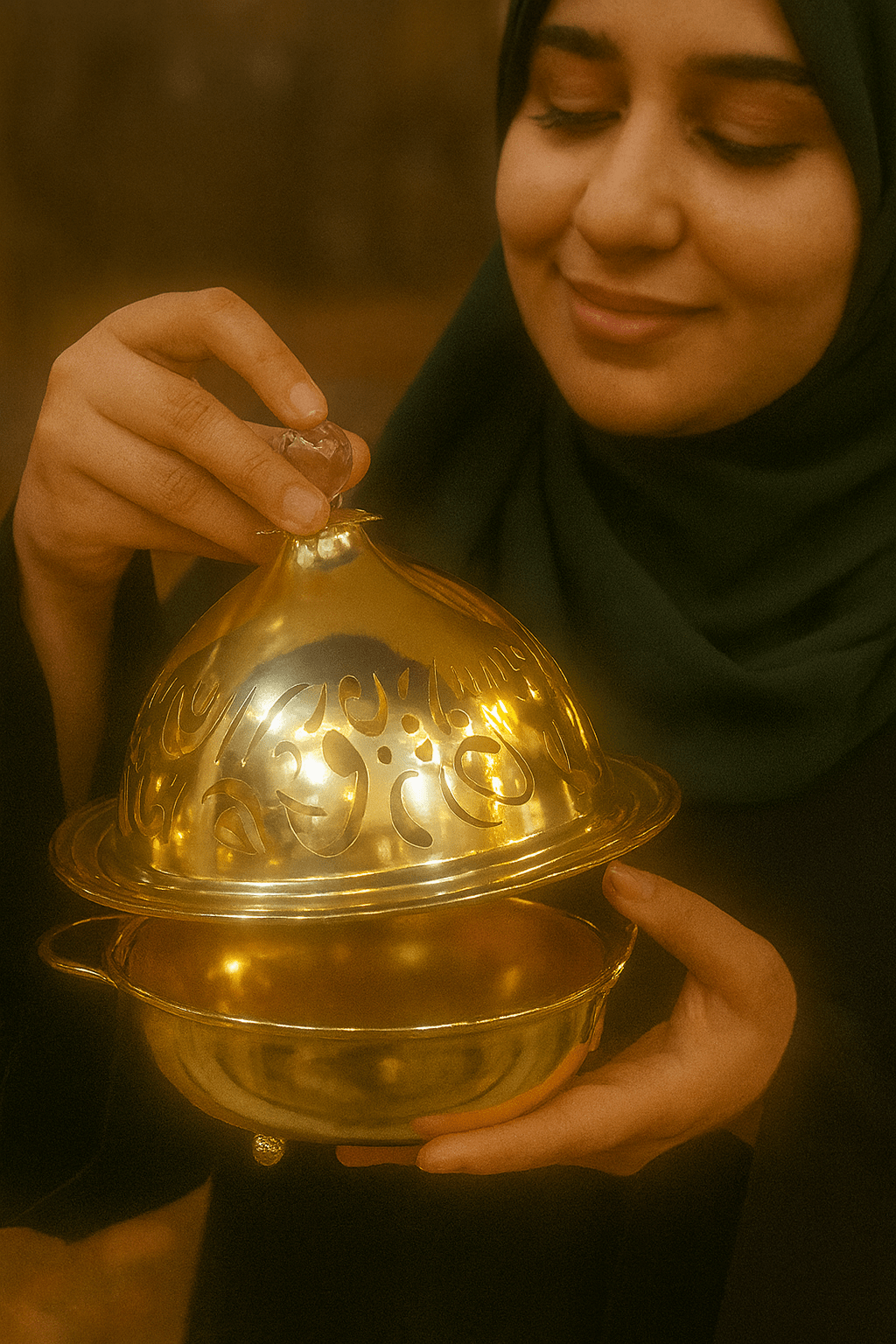 Luxury Arabic - Inspired Gold Food Warmer © - Zambeel