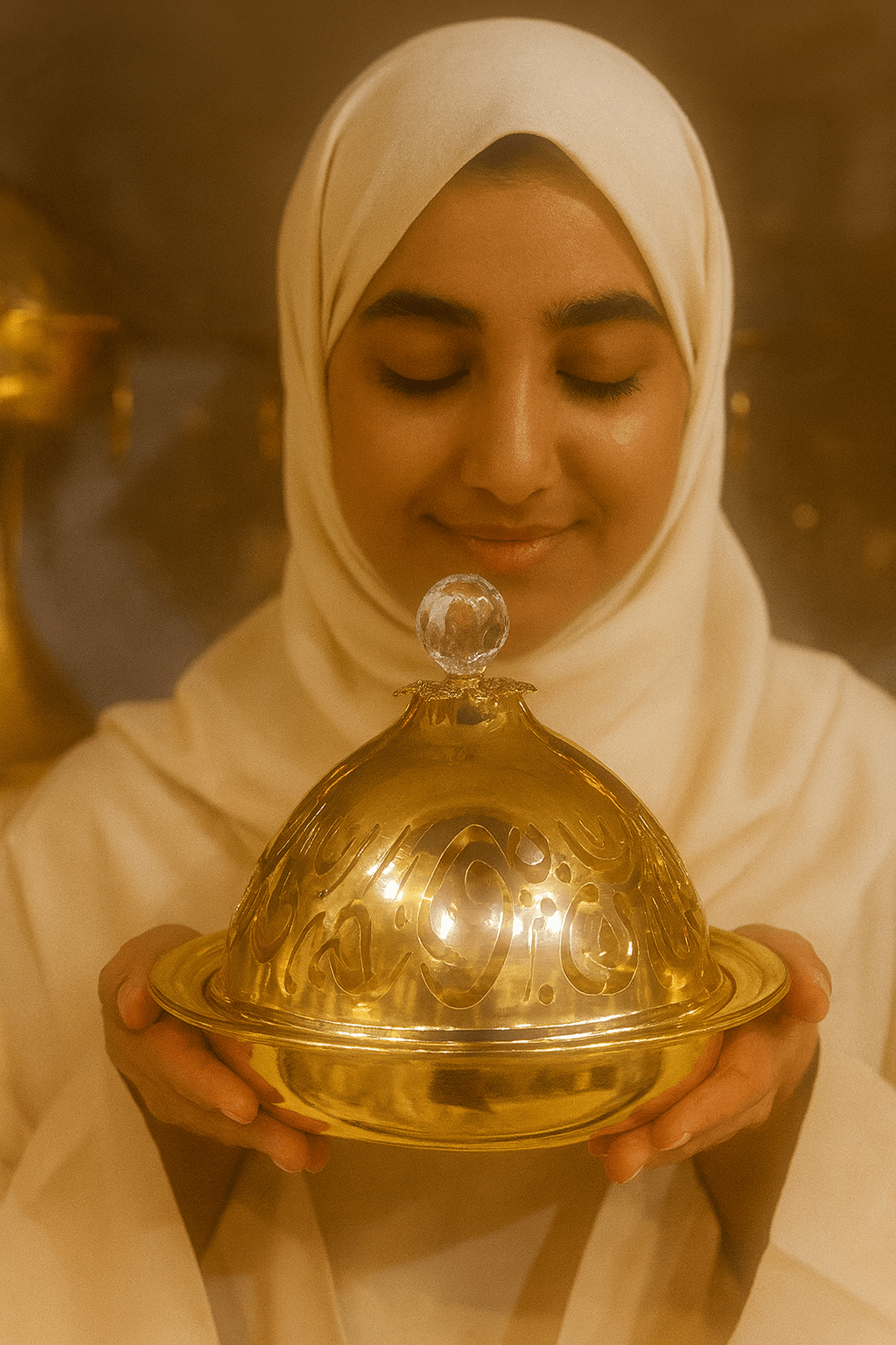 Luxury Arabic - Inspired Gold Food Warmer © - Zambeel