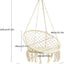 Macrame Hanging Swing Chair Hammock © - Zambeel