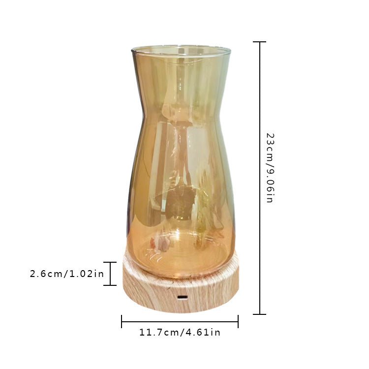 Magic Color Rotating LED Light Vase Creative Lamp Home Decor - Zambeel