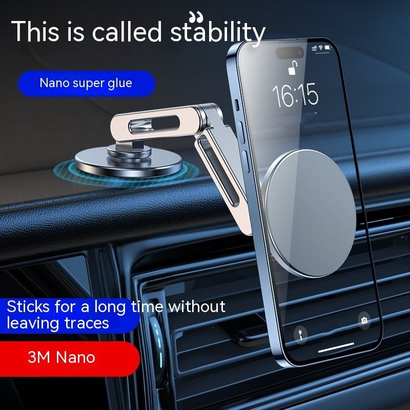 Magnetic Car Phone Holder Hanging Screen Car 360 Degree Rotating Metal Aluminum Alloy - Zambeel