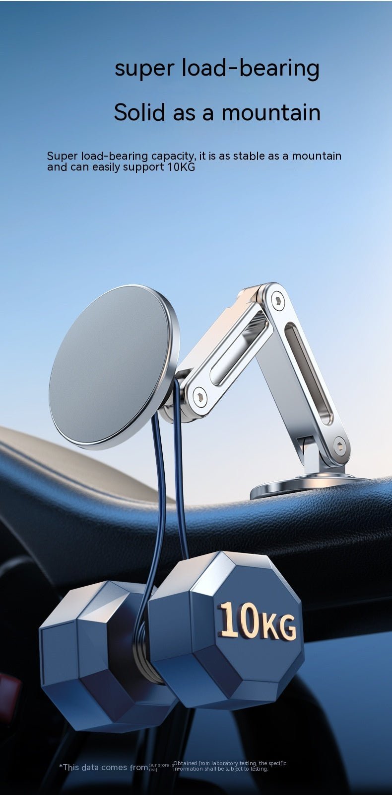 Magnetic Car Phone Holder Hanging Screen Car 360 Degree Rotating Metal Aluminum Alloy - Zambeel