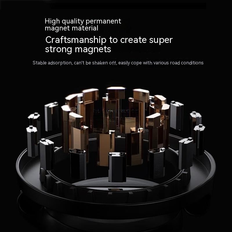 Magnetic Car Phone Mount All - Metal Foldable Phone Holder For Car Strongest Magnet Dashboard Phone Mount For Phone - Zambeel