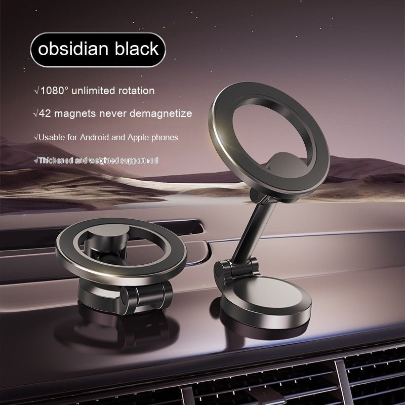 Magnetic Car Phone Mount All - Metal Foldable Phone Holder For Car Strongest Magnet Dashboard Phone Mount For Phone - Zambeel