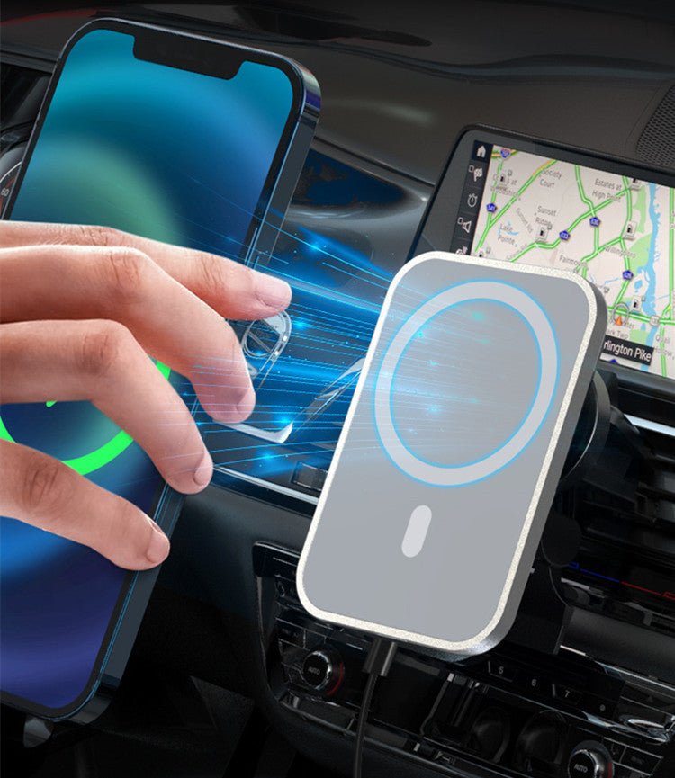 Magnetic Car Wireless Charger 15W Fast Charging Air Outlet - Zambeel