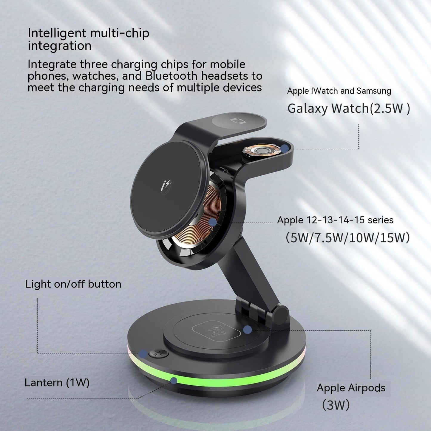 Magnetic Folding Wireless Charging Bracket - Zambeel