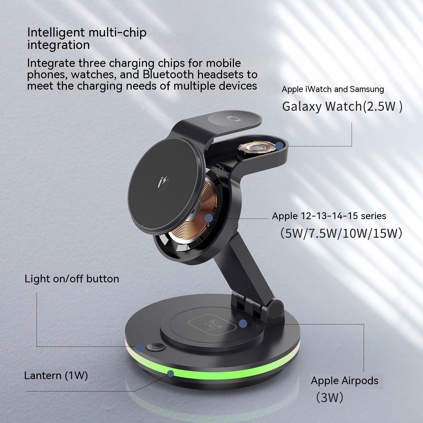 Magnetic Folding Wireless Charging Bracket - Zambeel