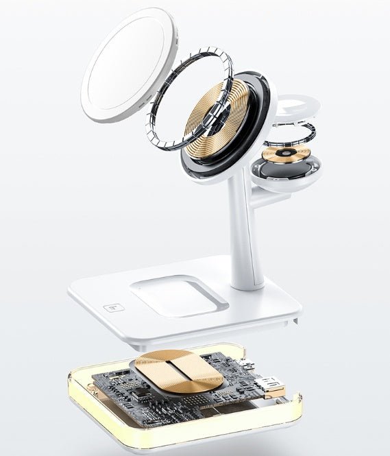 Magnetic Mobile Phone Wireless Fast Charger Three - in - one Applicable Earphone Watch - Zambeel