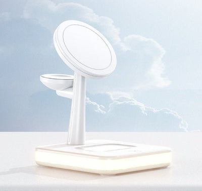 Magnetic Mobile Phone Wireless Fast Charger Three - in - one Applicable Earphone Watch - Zambeel