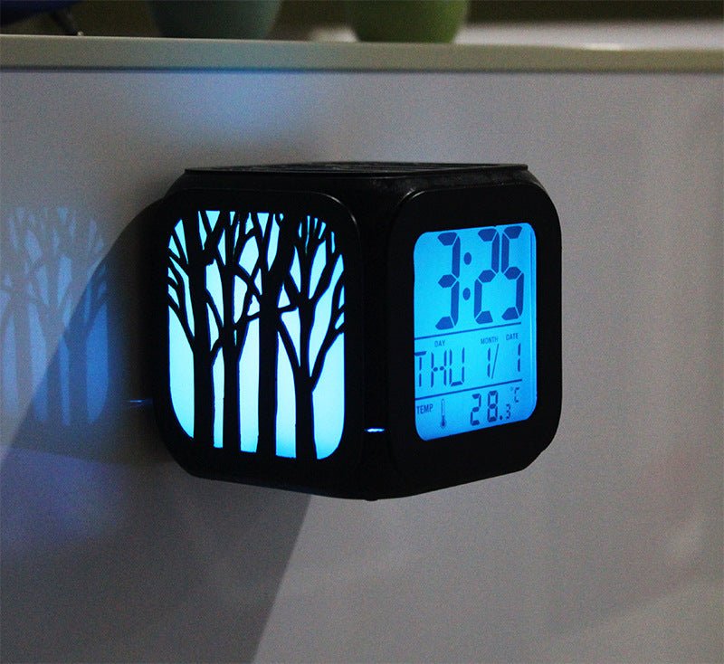 Magnetic Sticky Wall Clock 3D Stereo Alarm Clock - Zambeel
