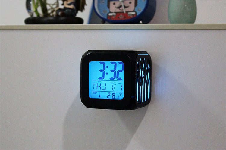 Magnetic Sticky Wall Clock 3D Stereo Alarm Clock - Zambeel