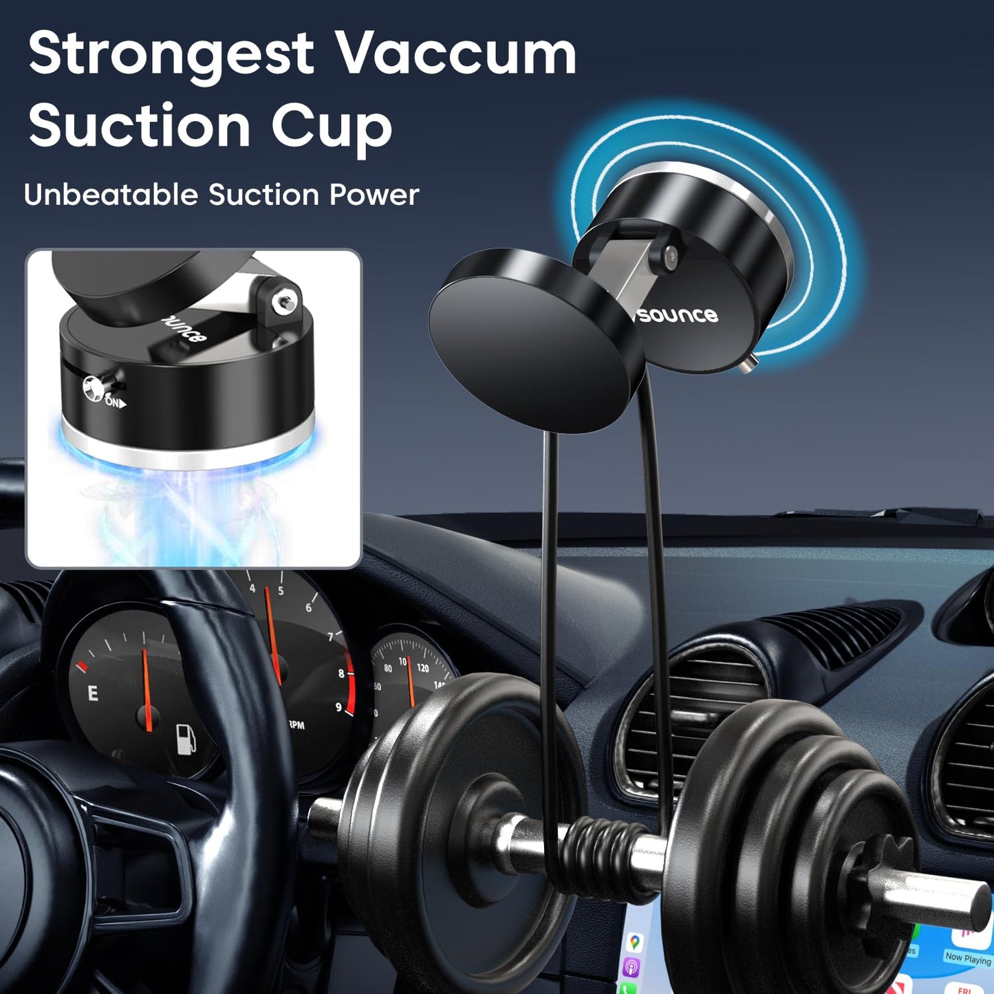 Magnetic Suction Cup Phone Stand - Zambeel