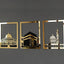 Masjid Al Aqsa, Masjid Al - Haram & Masjid An - Nabawi Islamic Wall Art | Wooden Acrylic Kaaba Wall Decor - Zambeel