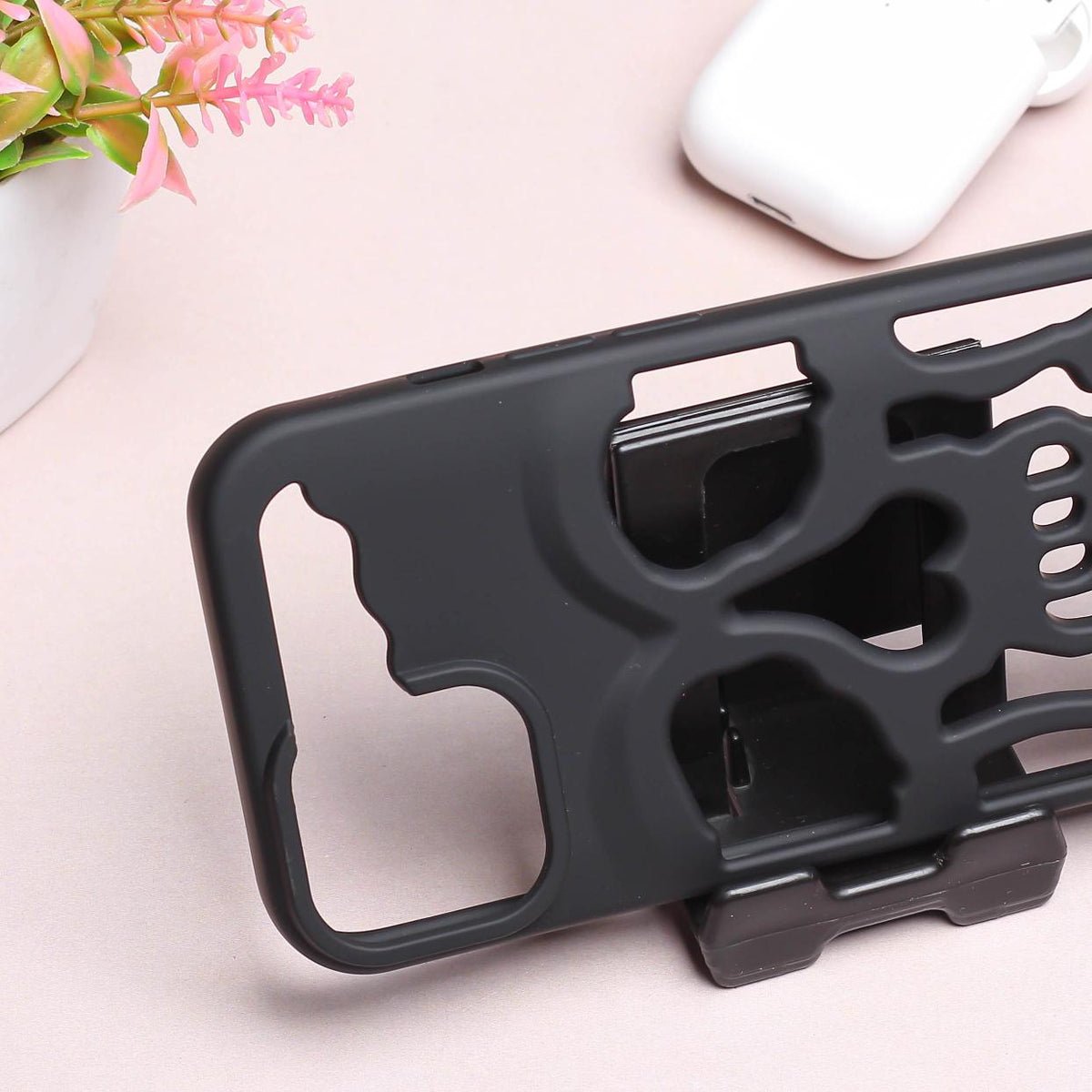 Matte Black Skeleton Phone Case - Zambeel