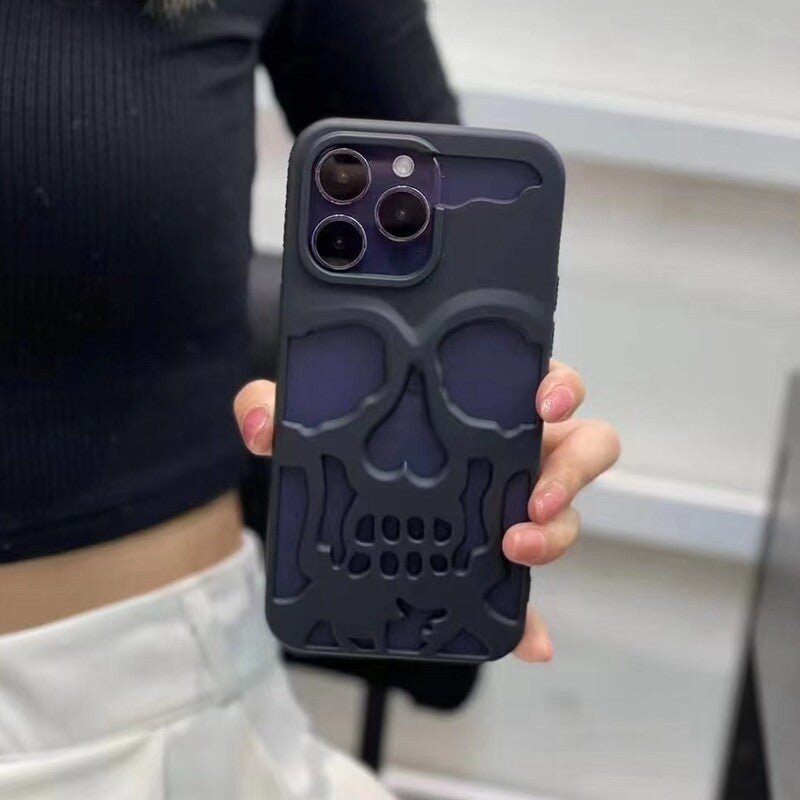 Matte Black Skeleton Phone Case - Zambeel