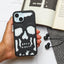 Matte Black Skeleton Phone Case - Zambeel