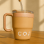 Matte Coffee Mug with Straw - Zambeel