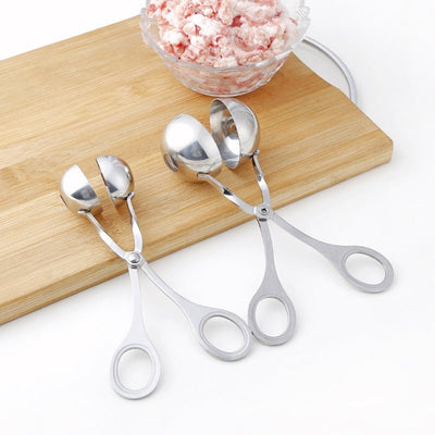 Meatball Maker Tool Clip Fish Meat Rice Ball Making Mold Tools Stainless Steel Meat Baller Tongs Kitchen Gadgets - Zambeel