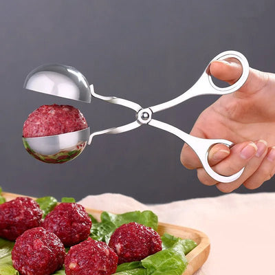 Meatball Maker Tool Clip Fish Meat Rice Ball Making Mold Tools Stainless Steel Meat Baller Tongs Kitchen Gadgets - Zambeel