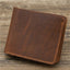 Men Crazy Horse Leather Money Card Bag Leather Wallet - Zambeel