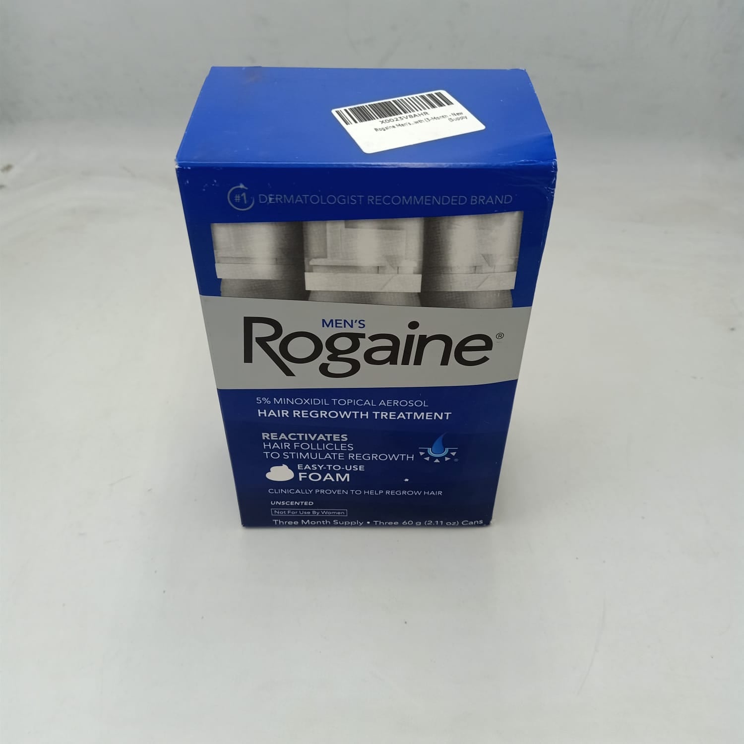 Men's 5% Minoxidil Unscented Foam (Original) - Zambeel