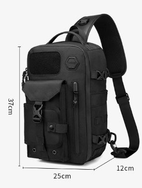 Men's Tactical Chest Sports Waterproof Crossbody Bag - Zambeel