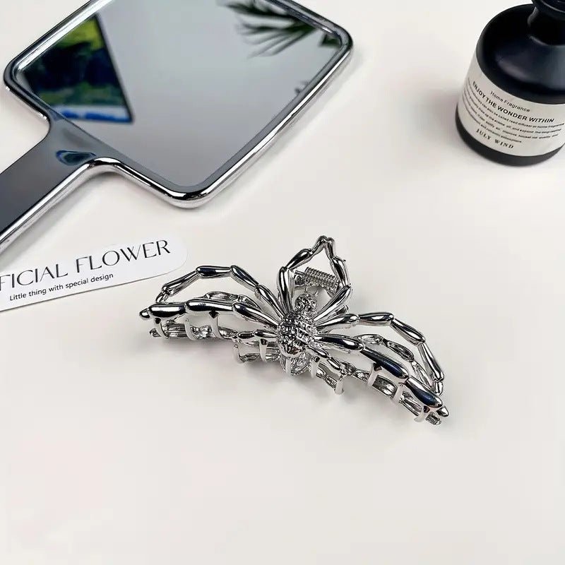 Metal Spider Large Shark Clip Fashion Ponytail Hair Claw - Zambeel