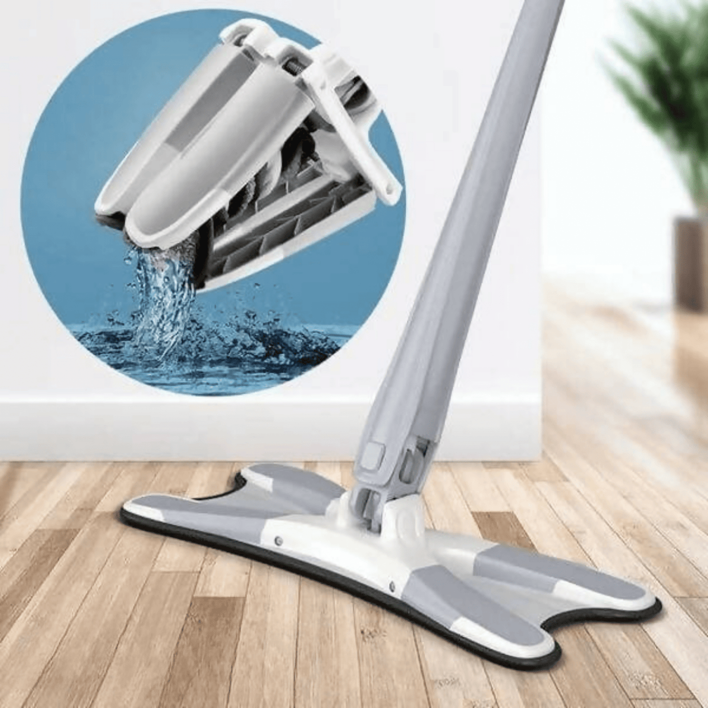 Microfiber 360° Swivel Flat Mop - Zambeel