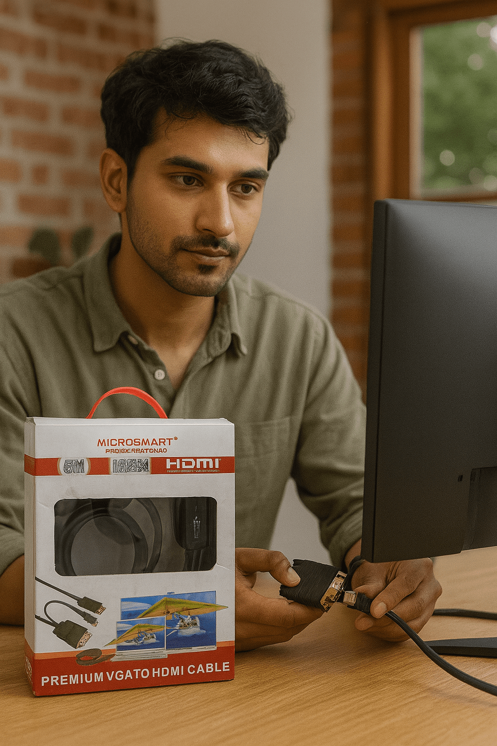 Microsmart VGA to HDMI Cable - Zambeel