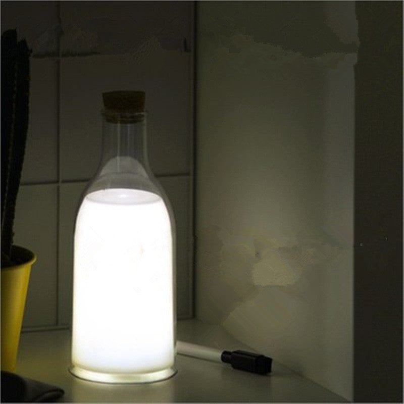 Milk Bottle USB Charing LED Nightlight Lamp Baby Gift - Zambeel