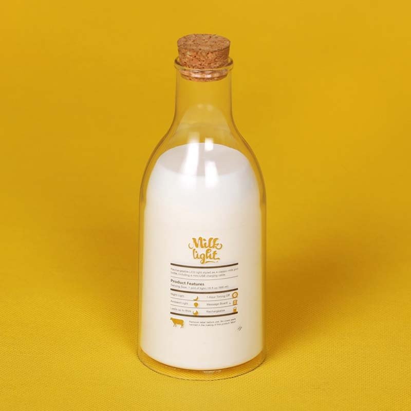 Milk Bottle USB Charing LED Nightlight Lamp Baby Gift - Zambeel