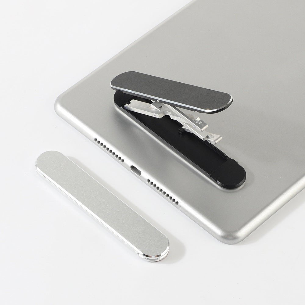 Mini Adjustable Foldable Tablet Support Stand for Playing Games Aluminum Alloy Steady Tablet Kickstand Anti - Slip Foldable - Zambeel