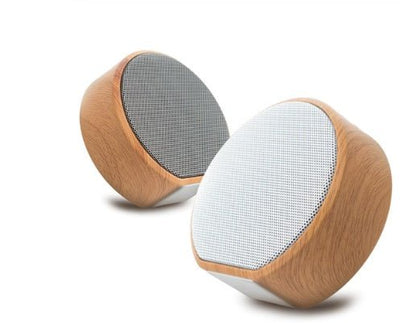 Mini Wood Bluetooth Speaker Portable Outdoor Wireless Support AUX TF - Zambeel